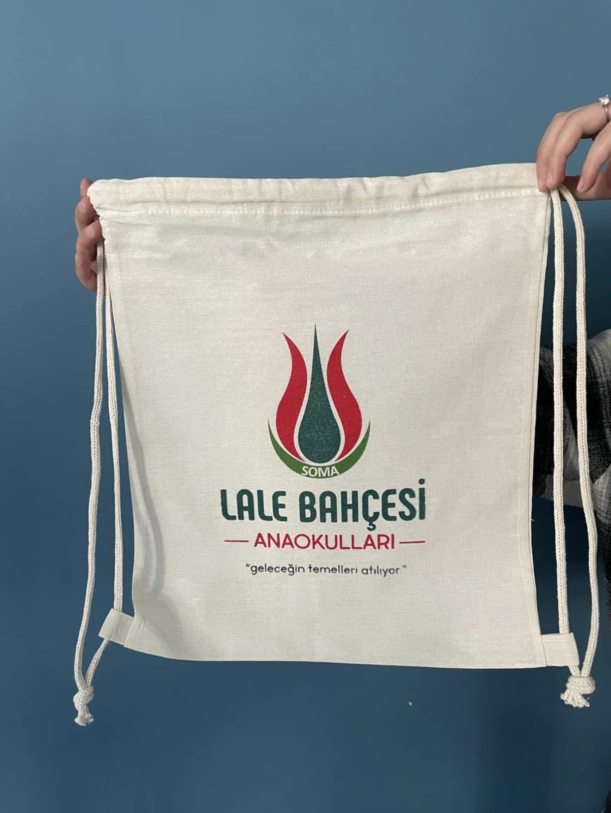 Baskılı Büzgülü Sırt Çantası