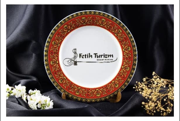 Baskılı Çini Duvar Tabağı PT008