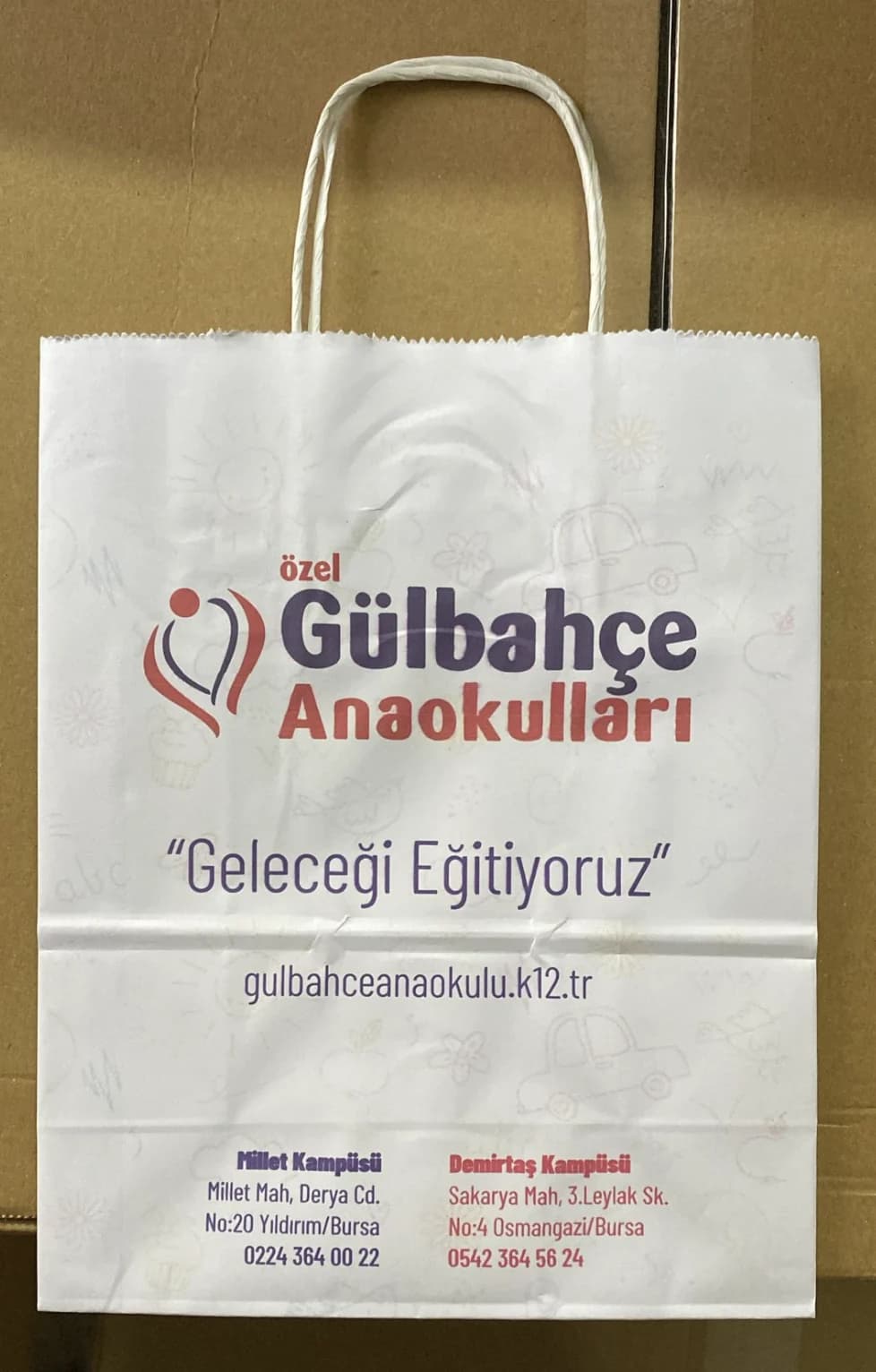 Baskılı Kraft Kağıt Çanta