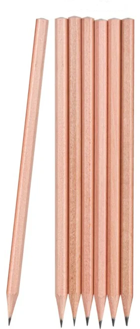 Köşeli Naturel Kurşun Kalem