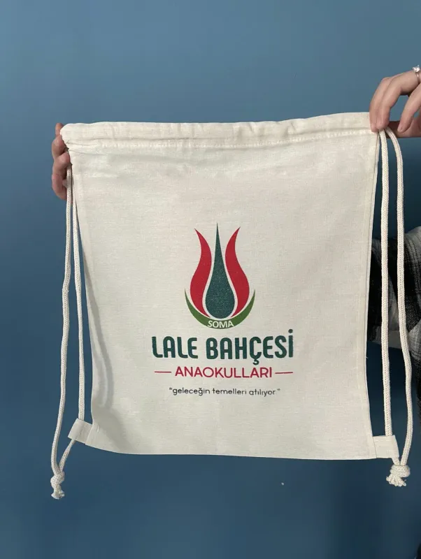 Baskılı Büzgülü Sırt Çantası