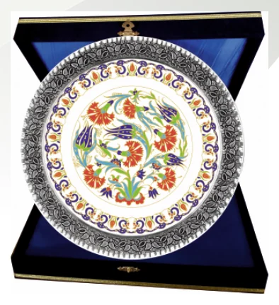 Kutulu Çini Plaket Tabak