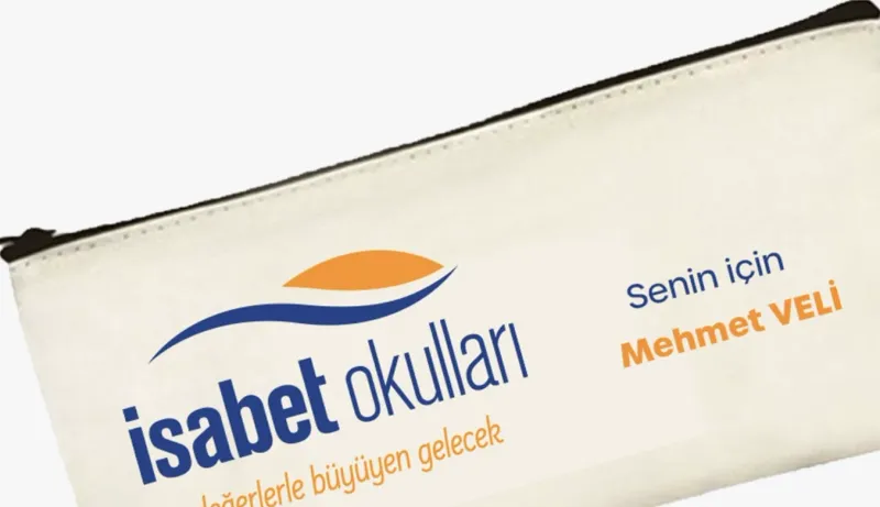 Logo Baskılı Bez Kalem Çantası