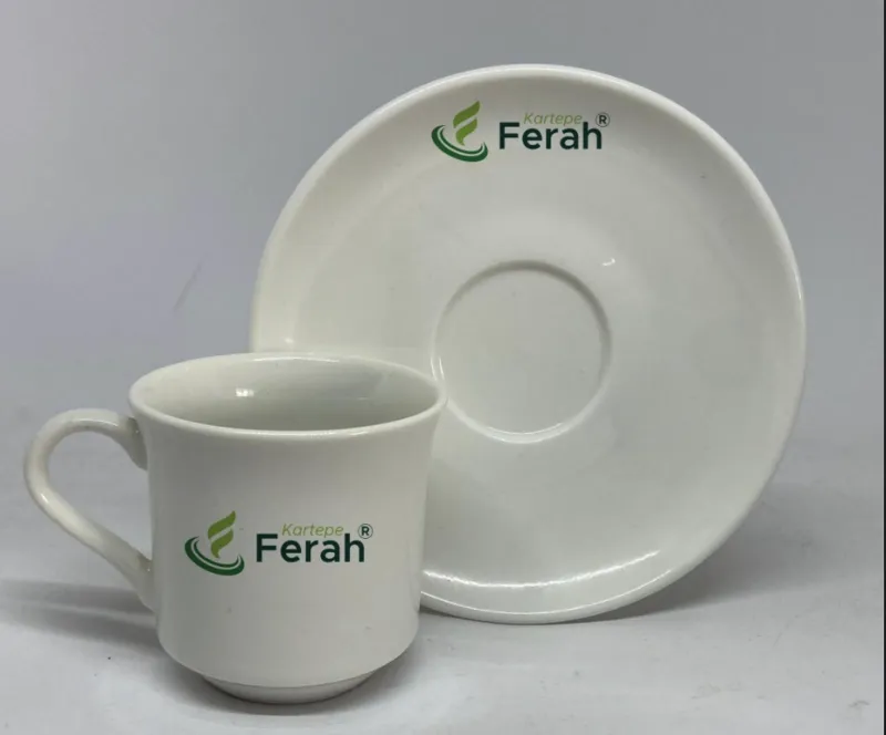 Logo Baskılı Porselen Fincan Takımı