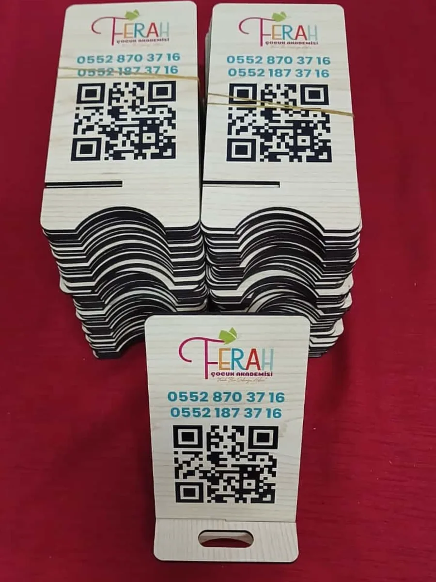Ahşap Telefon Standı