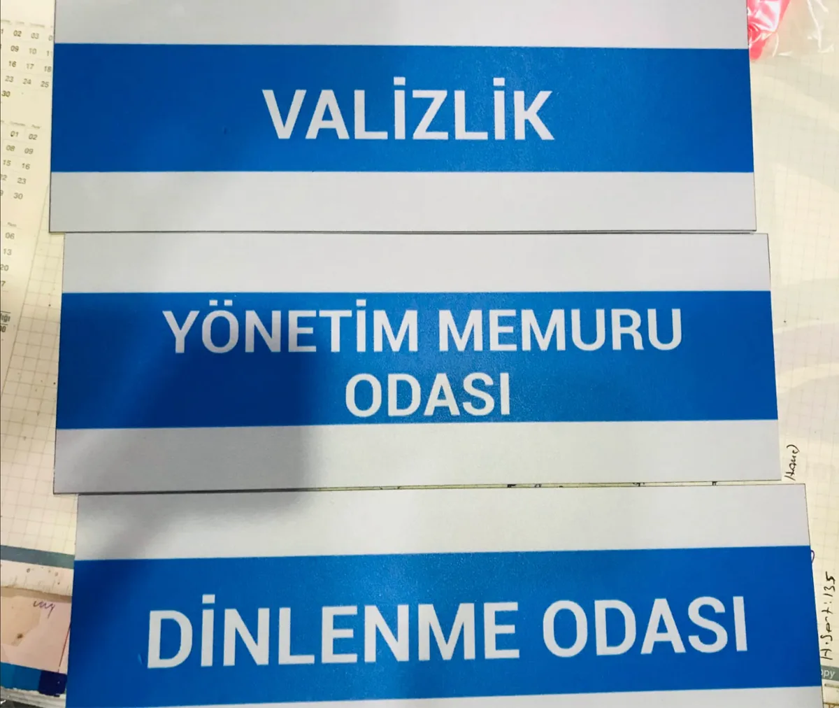 Alüminyum Kapı İsimliği