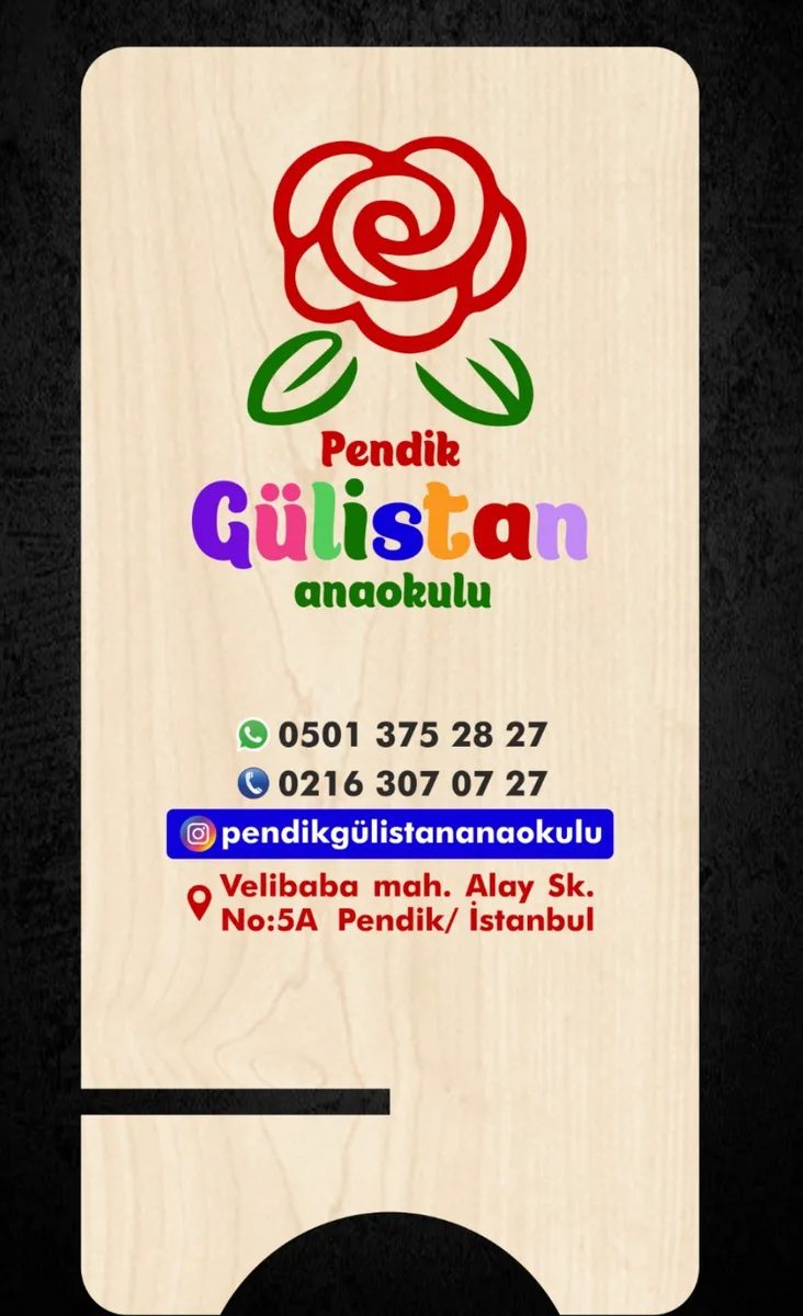 Renkli Baskılı Telefon Standı