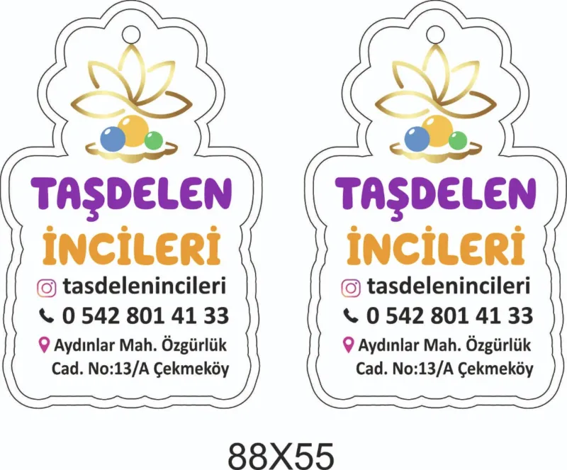 Özel Kesim Askılı Etiket