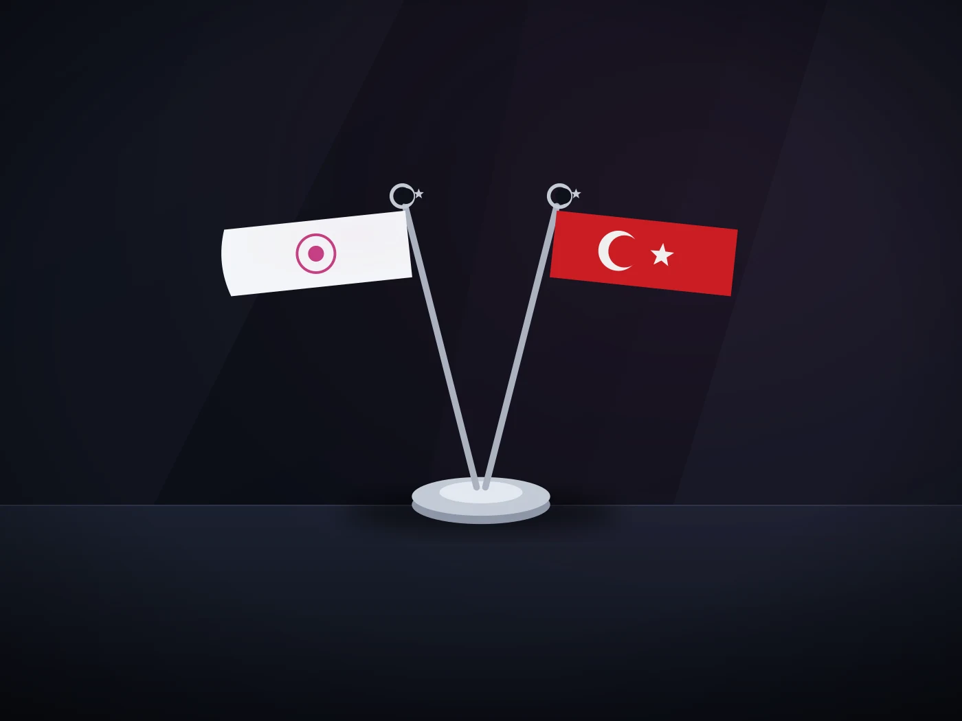 2'li Masa Bayrağı